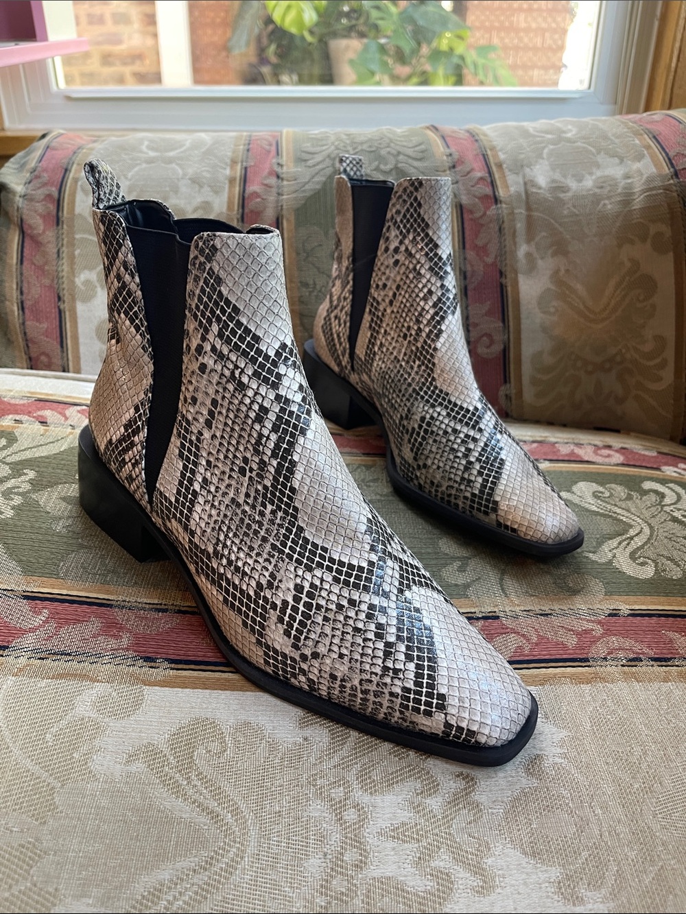 Linea Paolo Snakeskin Women Bootie. Size 7 Women N25-07